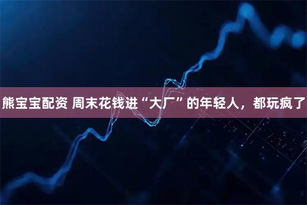 熊宝宝配资 周末花钱进“大厂”的年轻人，都玩疯了