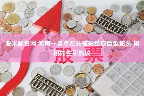 股米配资网 河南一景点石头被彩绘成巨型蛇头 栩栩如生引热议