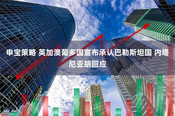 申宝策略 英加澳葡多国宣布承认巴勒斯坦国 内塔尼亚胡回应