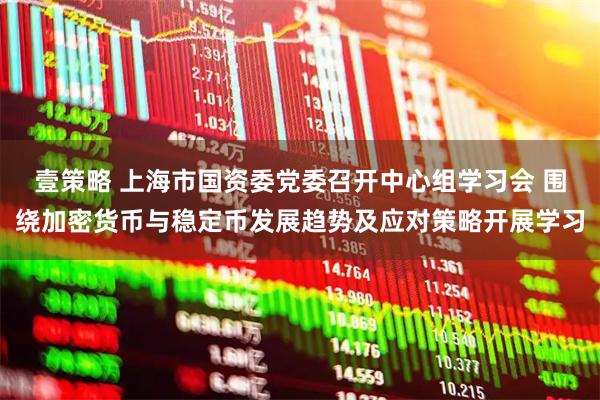 壹策略 上海市国资委党委召开中心组学习会 围绕加密货币与稳定币发展趋势及应对策略开展学习